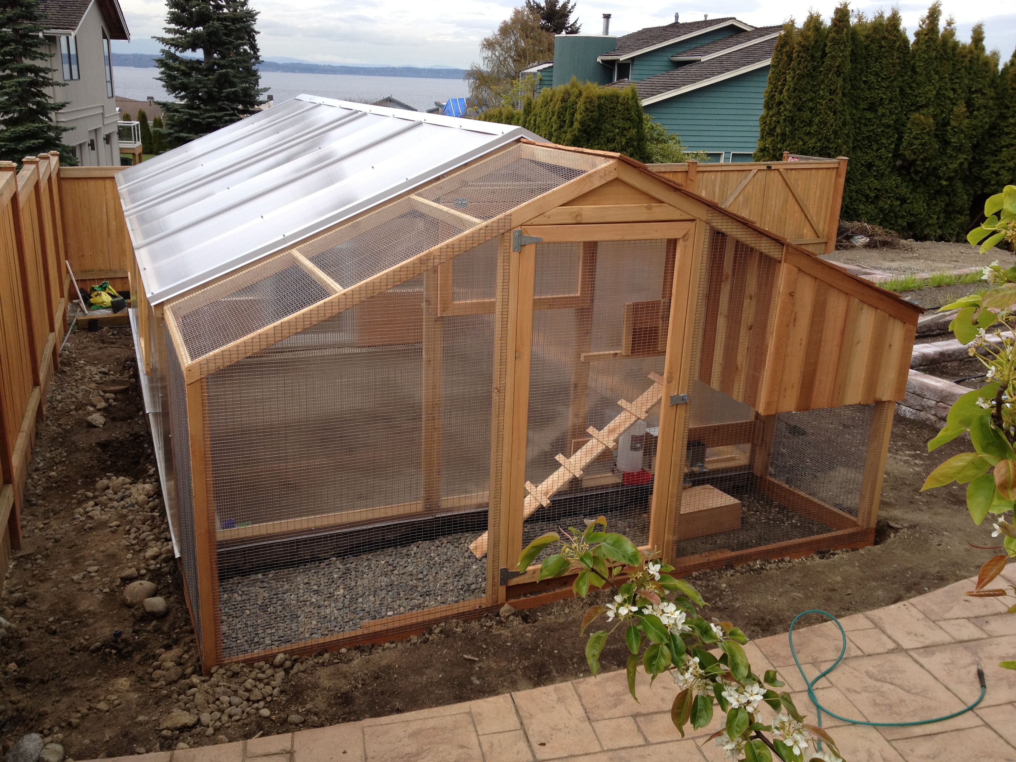 ... did when he wanted a 11×17 Greenhouse with attached Chicken Coop